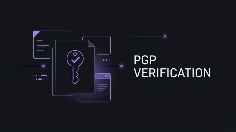 PGP verification updates